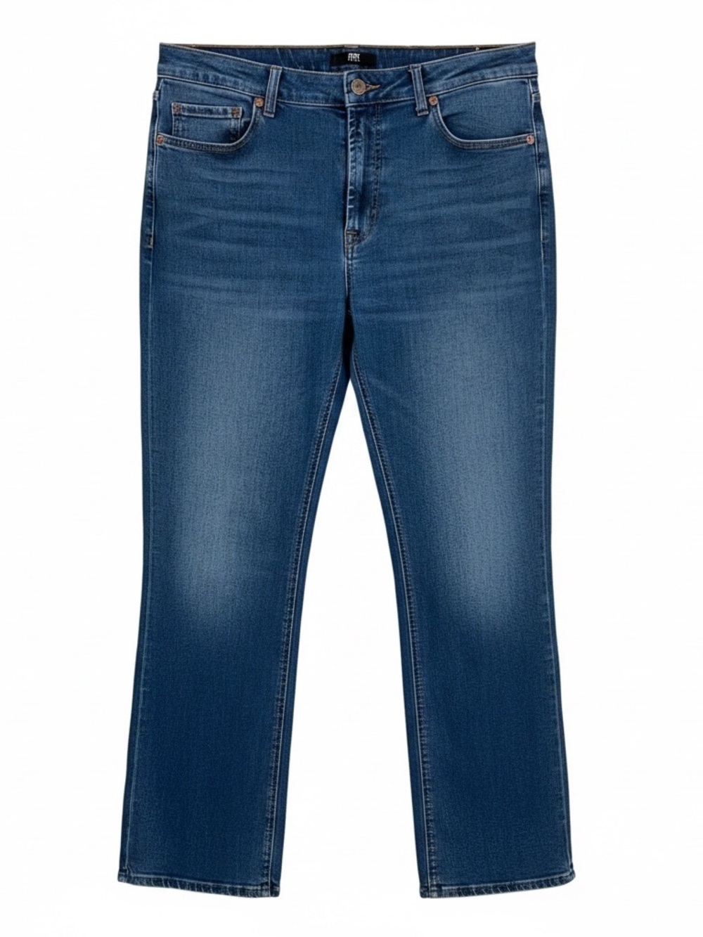 Frye Classic 5 pocket Relaxed Straight Leg Jeans in Medium Wash Blue Size 12/31